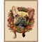 French Bulldog Cranberry Wreath by Fab Funky 23-in. W x 28-in. H. Canvas Wall Art Print Framed